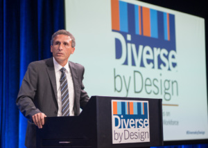 Plinio Ayala, President and CEO of Per Scholas speaking at Diverse by Design