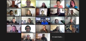 Salesforce Volunteer mock interview Zoom grid.