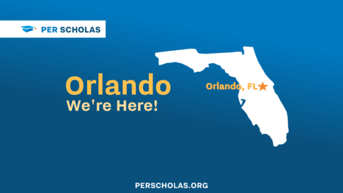 Per Scholas Orlando marked on a map of the state of Florida
