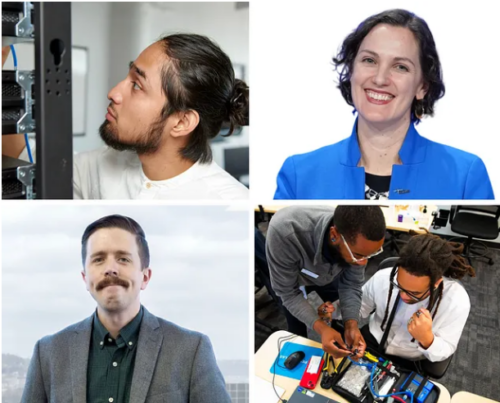 Caitlyn, Dillon, and Alumni